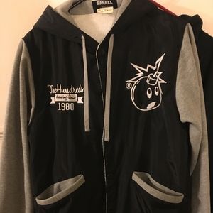 The Hundreds Reloaded Black/Grey Varsity Jacket